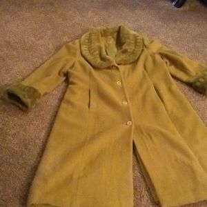 Midnight Velvet 100% sheeps wool coat